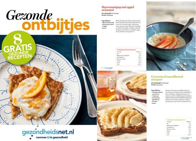 Plus Gezond Receptenboekjes | Gezondheidsnet