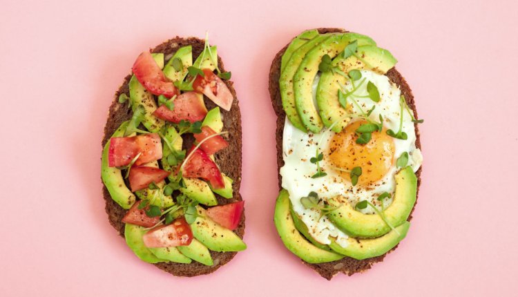 Brood avocado en ei