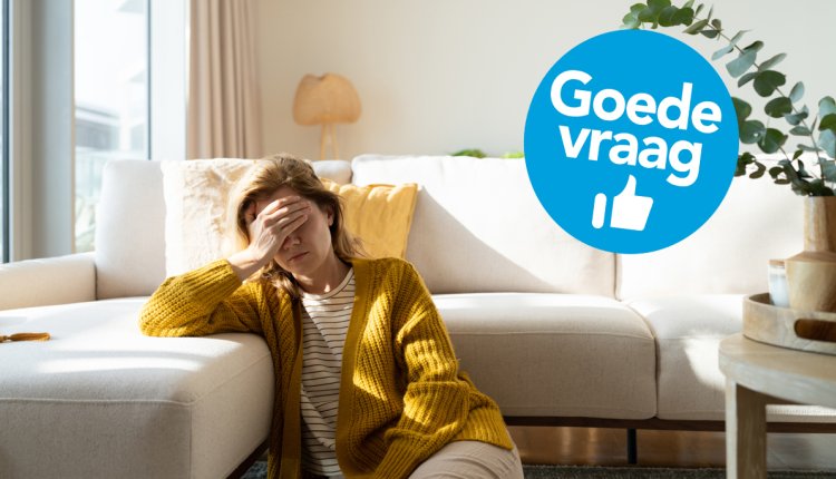 vrouw met migraine