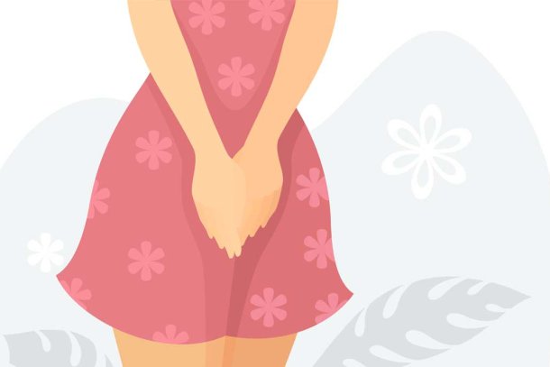 illustratie van urineverlies